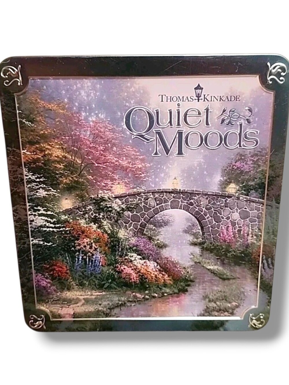 Quiet Moods 3 Disc CD Set Peaceful Nature Sounds Tin Box Set Thomas Kinkade